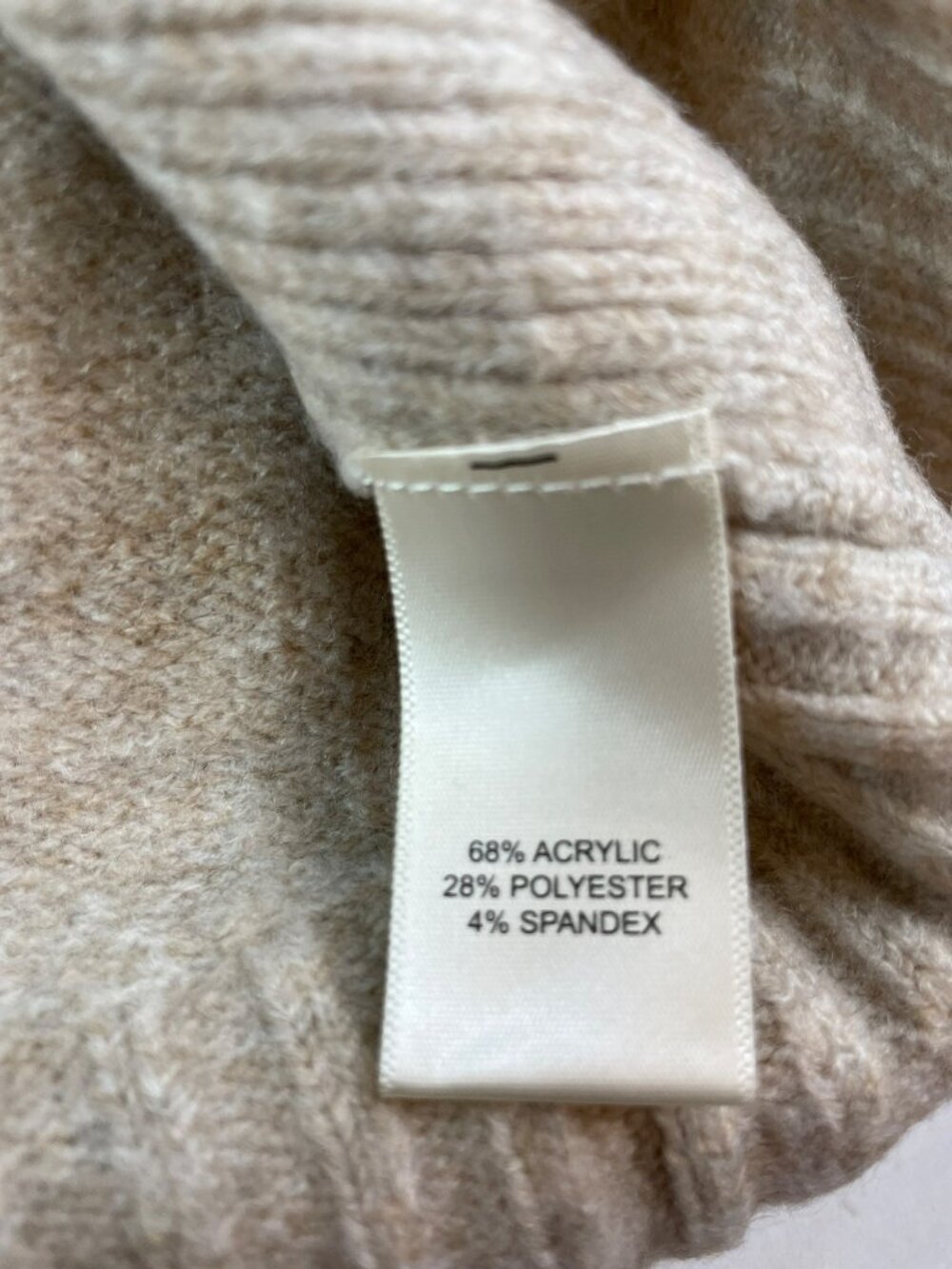 Rachel Zoe Tan Beige Long Sleeve Crew Neck Sweater Women's Size Medium NWT - Picture 6 of 6